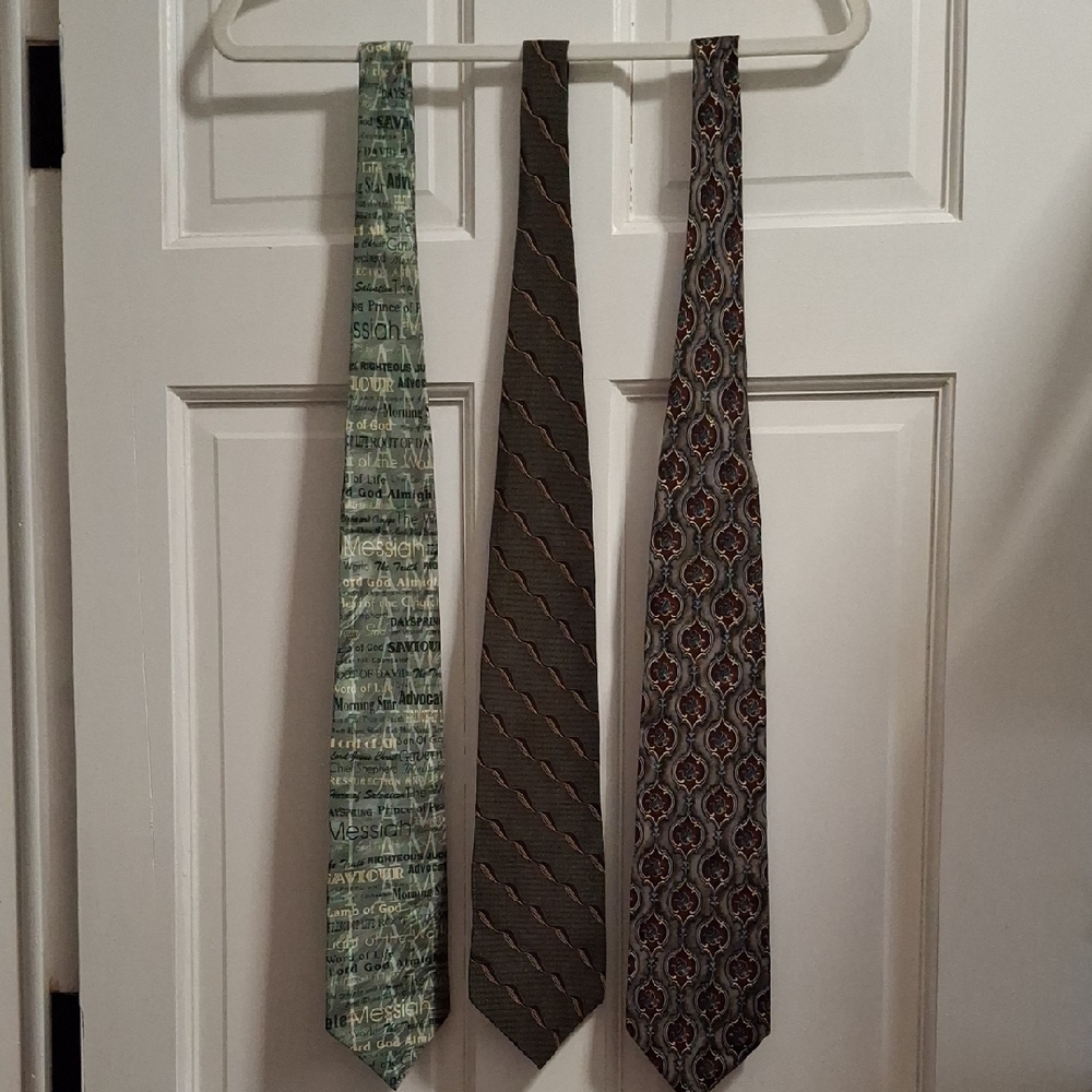 Set of Three Patterned Ties